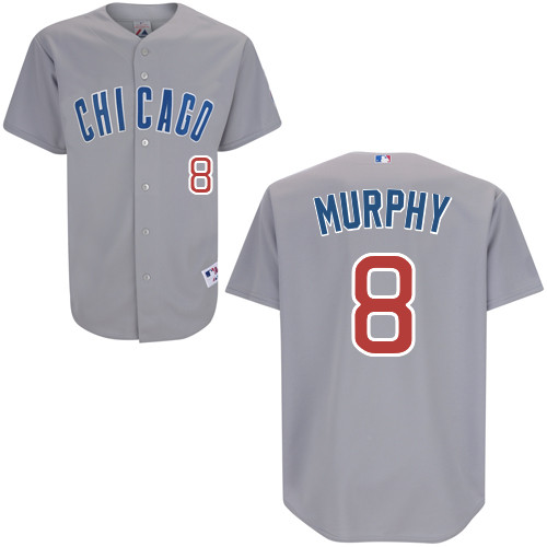 Donnie Murphy #8 MLB Jersey-Chicago Cubs Men's Authentic Road Gray Baseball Jersey